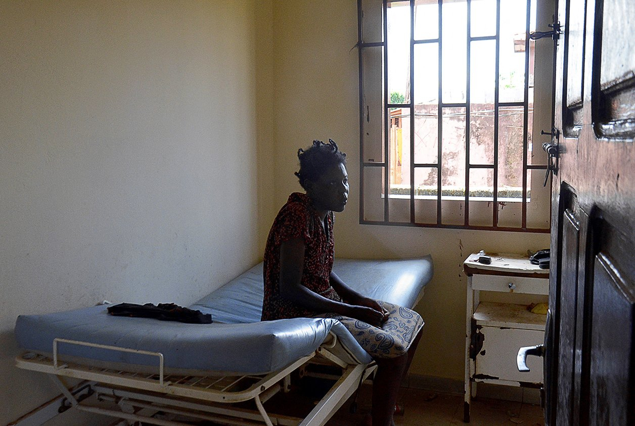 Un hôpital psychiatrique au Gabon. © Celia Lebur/AFP