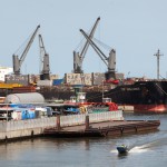 Le port PTML à Lagos, au Nigeria © Gwenn Dubourthoumieu/J.A.