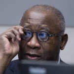 Laurent Gbagbo au premier jour de son procès devant la CPI, le 28 janvier 2016, à La Haye. © Peter Dejong/AP/SIPA