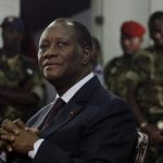 Le président ivoirien, Alassane Ouattara. © Rebecca Blackwell/AP/SIPA