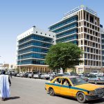 Banque Nationale De Mauritanie, avenue Gamal Abdel Nasser à Nouakchott, le 1er Novembre 2017 © Daouda Corera