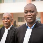 Me Demba Ciré Bathily et Me Seydou Diagne, deux avocats avec lesquels l’État sénégalais a souvent maille à partir. © Clément Tardif pour Jeune Afrique