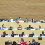 Lors de la rencontre des ministres des Affaires étrangères des pays membres de l’UA, précédent le 32e sommet des Chefs d’Etat africains, le 9 février à Addis-Abeba. © DR / Union africaine