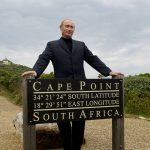 Vladimir Poutine lors de sa première visite en Afrique du Sud, en septembre 2006. © GIANLUIGI GUERCIA/AFP