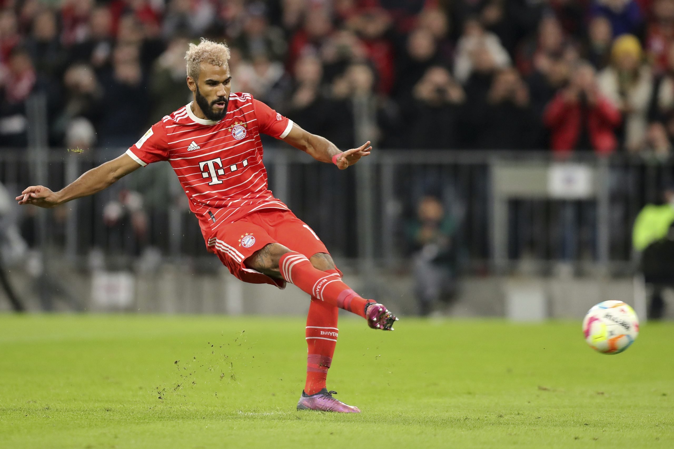 Eric Maxim Choupo-Moting, le 11 août 2022 avec son club, le Bayern Munich. © Photo by Marcel Engelbrecht / firo Sportphoto / dpa Picture-Alliance via AFP