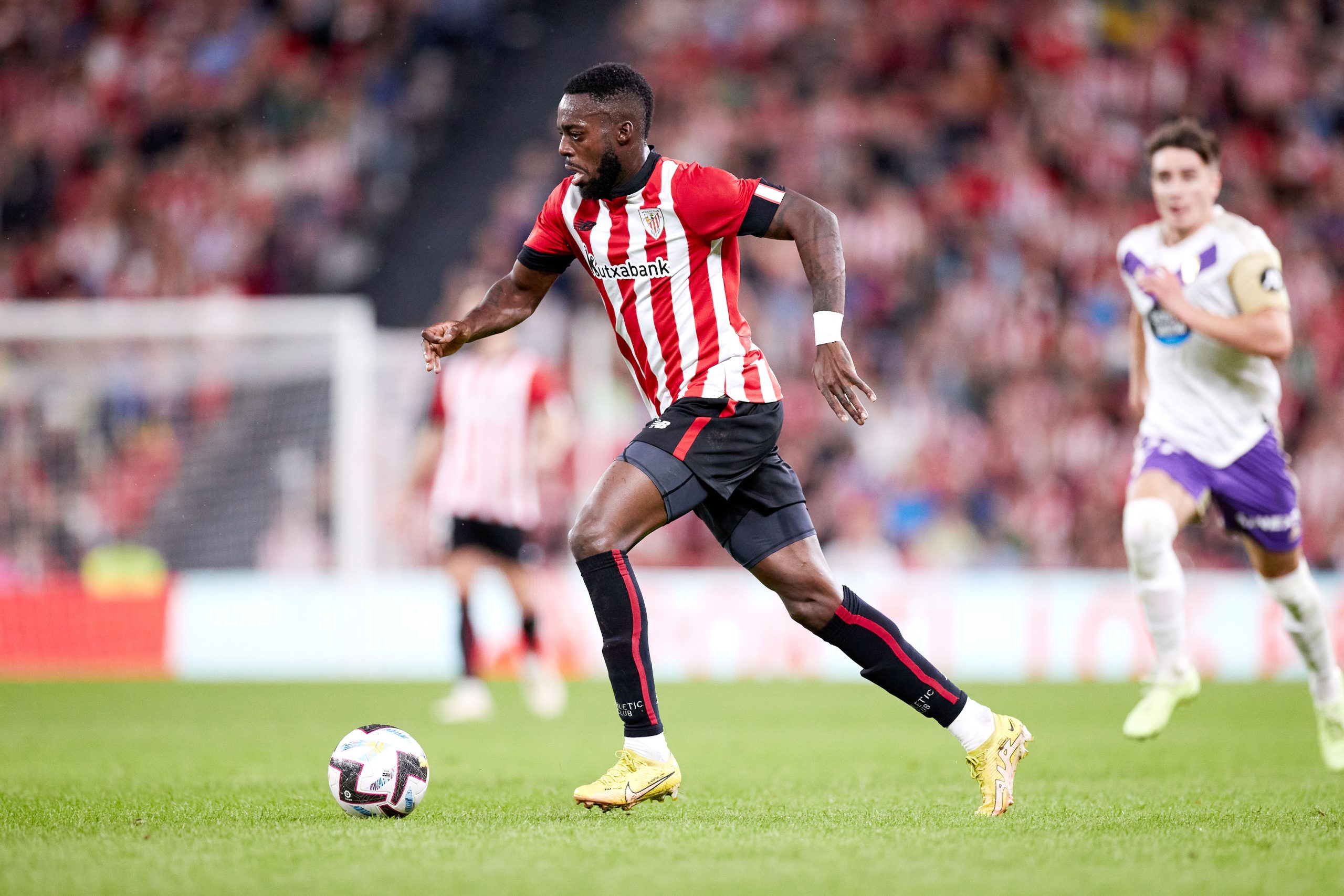 Iñaki Williams, l’attaquant de l’Athletic Bilbao, a rejoint la sélection ghanéenne en juillet 2022. © RICARDO LARREINASpain DPPIDPPI via AFP