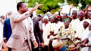 Faure Essozimna Gnassingbé, le  21 avril 2022 à Cinkassé, dans la région des Savanes. © Emmanuel Pita