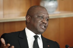 Le Premier ministre ivoirien, Hamed Bakayoko (ici en janvier 2016), est décédé le 10 mars 2021. © REUTERS/Joe Penney