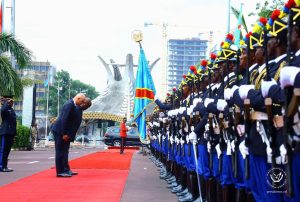 Félix Tshisekedi et son homologue suisse, Alain Berset, à Kinshasa, le 13 avril 2023. © Présidence de la RDC