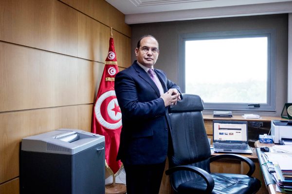 Chawki Tabib, président de l’Instance nationale de lutte contre la corruption (Inlucc) et ancien bâtonnier de l’Ordre national des avocats. &copy; NICOLAS FAUQUÉ/WWW.IMAGESDETUNISIE.COM