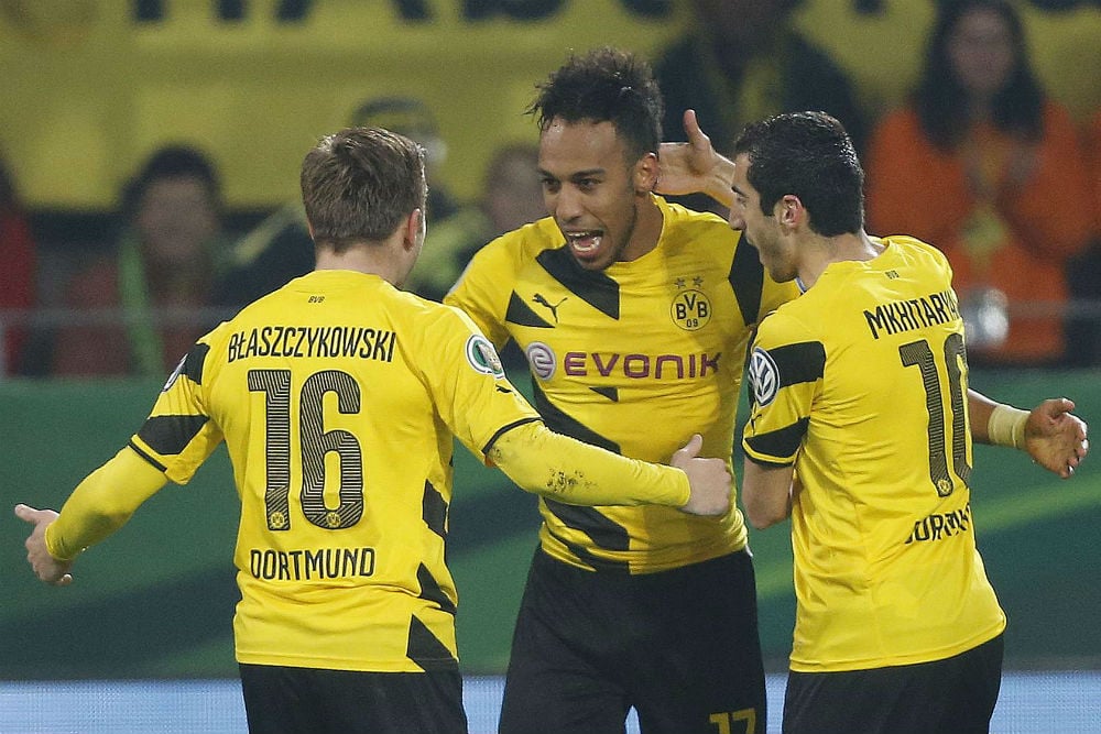 Pierre-Emerick Aubameyang, sous le maillot de Dortmund. &copy; Frank Augstein/AP/SIPA