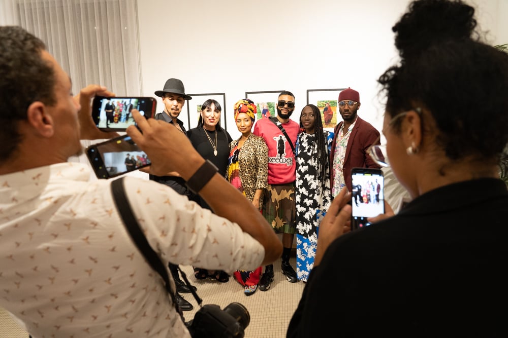 Vernissage de l'expo photo de l'actrice espagnole Rossy de Palma ("Amoul Kaname") à la galerie OH de Dakar en marge de la Fashion Week. &copy; Senegal . Dakar. 06/2019. Youri Lenquette