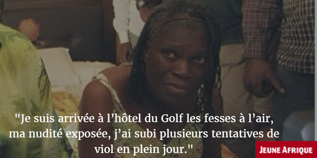 Les époux Gbagbo arrêtés par les forces loyales à Alassane Ouattara, à l'hôtel du Golf d'Abidjan, le 11 avril 2011. &copy; Aristide Bodegla/AP/SIPA