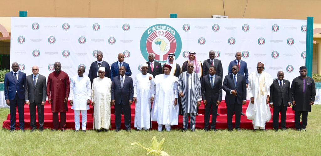Les chefs d'État de la Cedeao rassemblés à Ouagadougou pour le sommet extraordinaire sur la sécurité, samedi 14 septembre 2019. &copy; DR / Cedeao