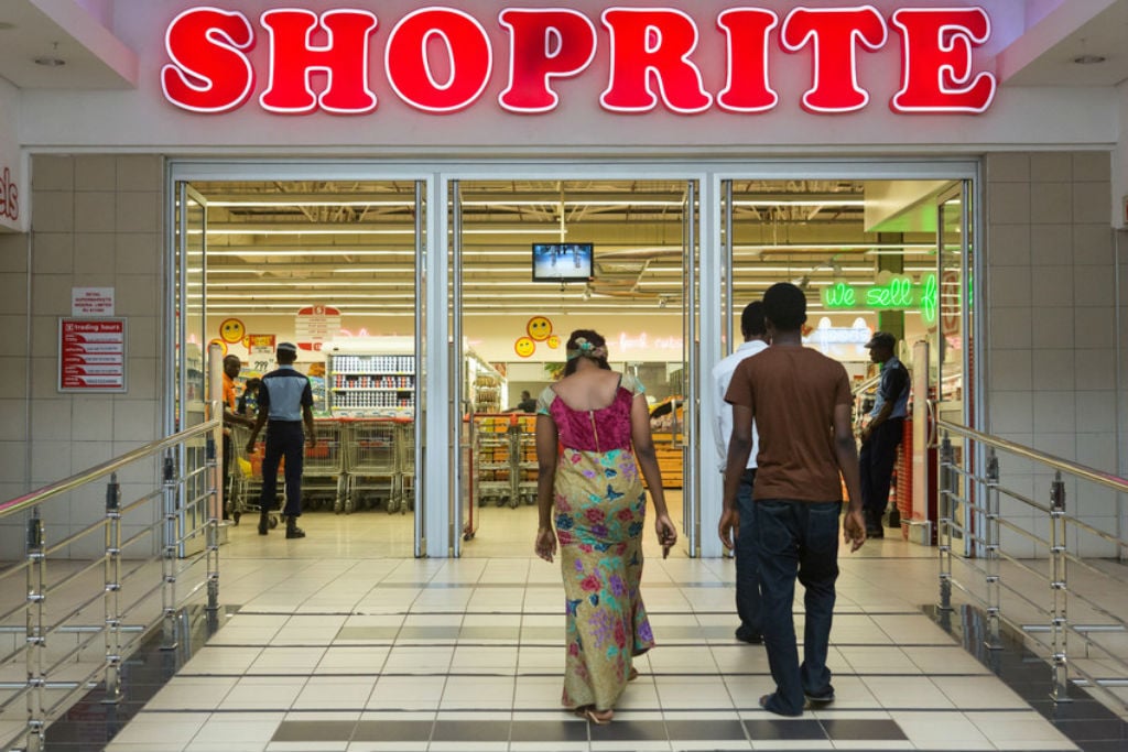 Le supermarché Shoprite d'Abuja, capitale du Nigeria, le 23 mai 2014. &copy; Gwenn DUBOURTHOUMIEU pour Jeune Afrique