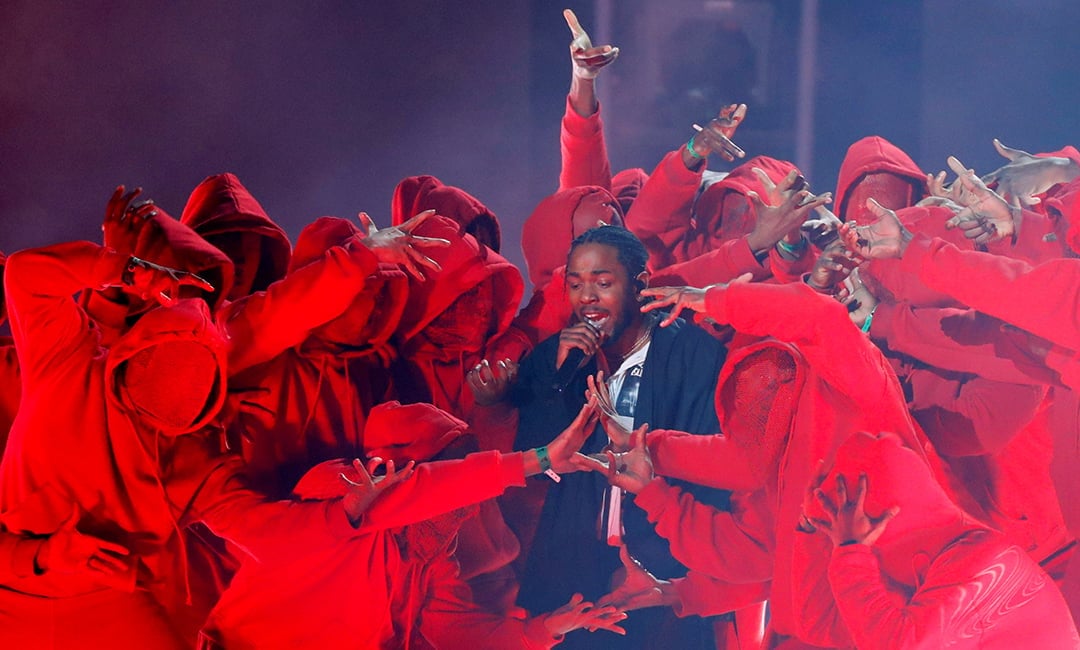 Kendrick Lamar lors de la 60e édition des Grammy Awards, à New York, le 28 janvier 2018. &copy; REUTERS/Lucas Jackson