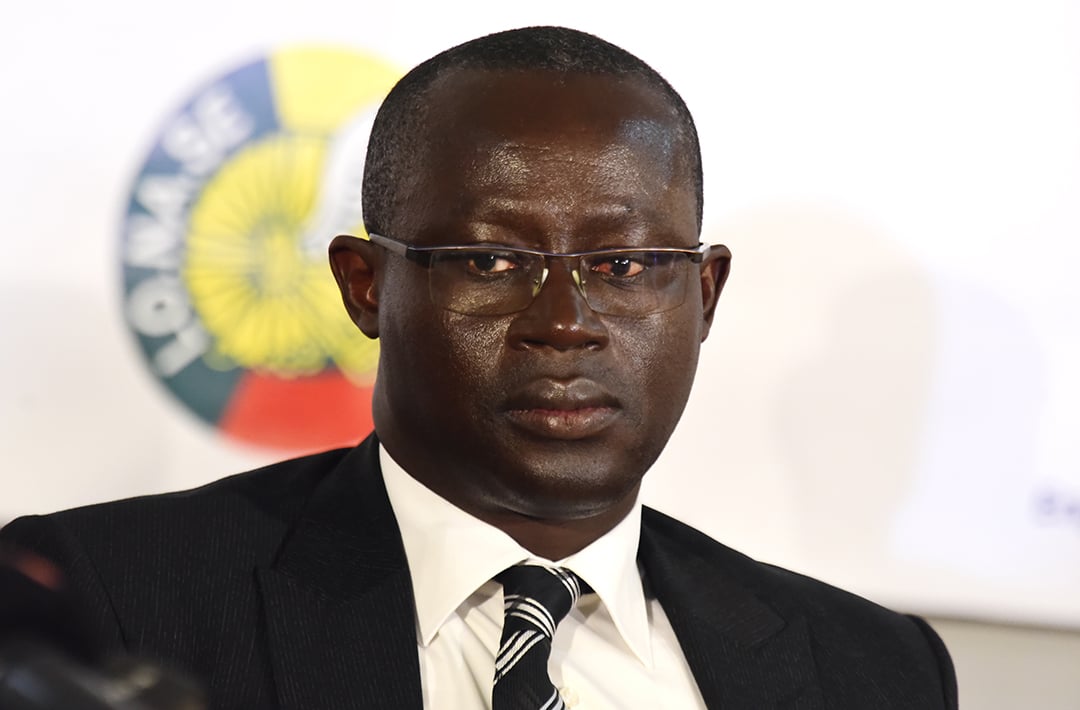 Le président de la Fédération sénégalaise de football, Augustin Senghor, à Dakar le 17 mai 2018. &copy; SEYLLOU/AFP