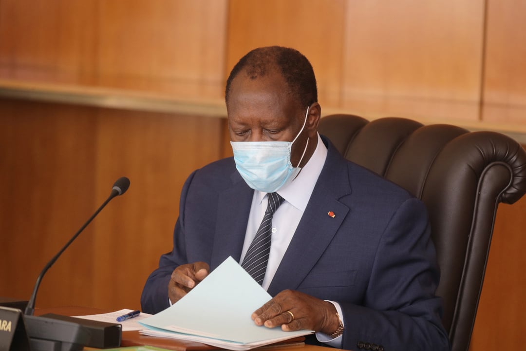 Alassane Ouattara, 09 avril 2020© présidence de Côte d’ivoire Alassane Ouattara, 09 avril 2020
© présidence de côte d’ivoire