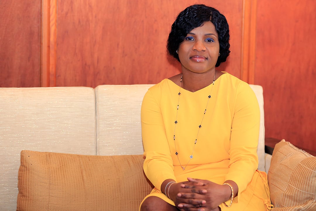 Secrétaire générale de la présidence de la République, Ablamba Sandra Johnson a rang de ministre. Ici à Lomé, le 31 mai 2019. &copy; Piment pour JA