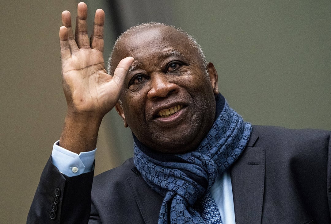 L'ancien président ivoirien Laurent Gbagbo, en février 2020. &copy; Jerry Lampen/AP/SIPA