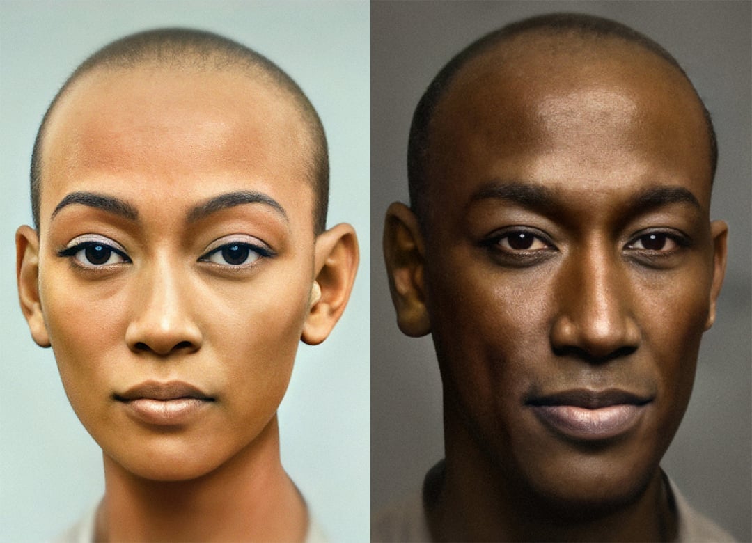 Portraits de Néfertiti et Akhenaton par Bas Uterwijk &copy; Bas Uterwijk