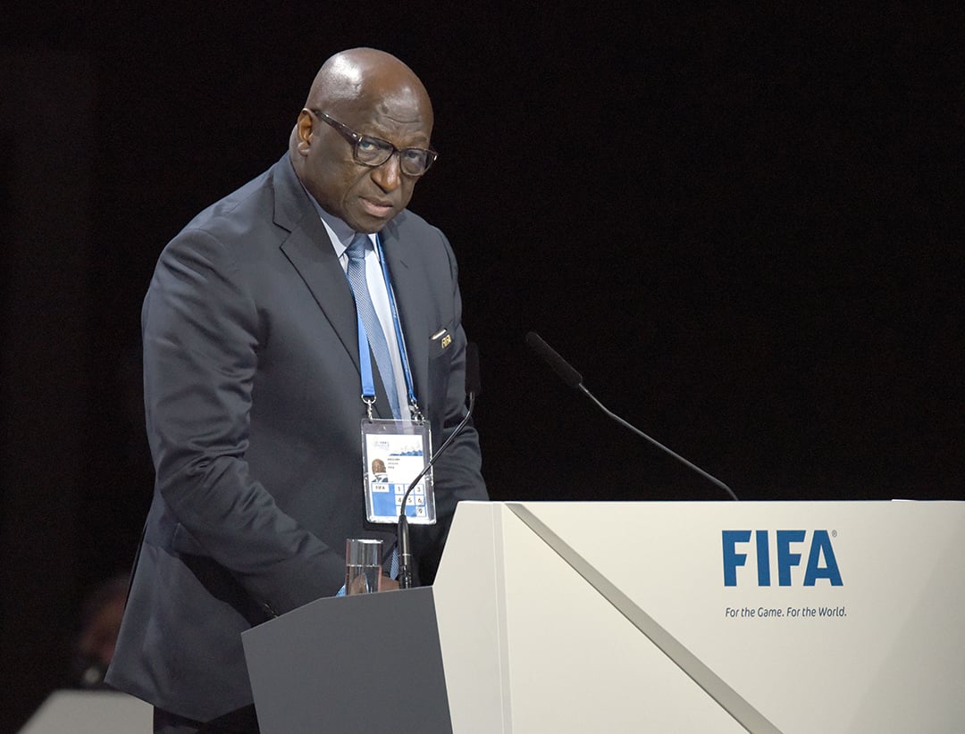 Président de la Fédération ivoirienne de football de 2002 à 2011, Jacques Anouma est devenu en décembre 2017 médiateur des présidents de la CAF et de la Fifa. &copy; Patrick Seeger/DPA/MAXPPP