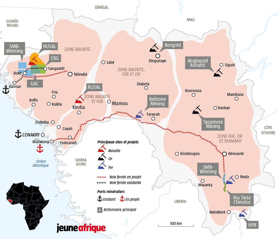 [Infographie] État des lieux des richesses du soussol de Guinée