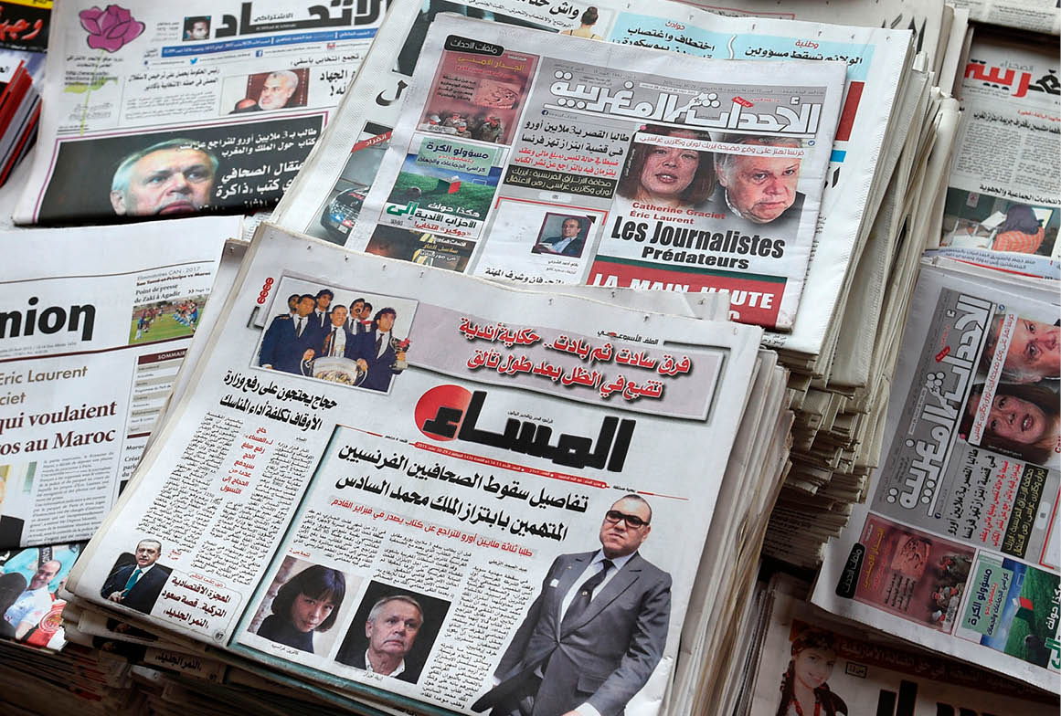 Le scandale a fait les gros titres de l'ensemble de la presse marocaine. &copy; Fadel Senna/AFP