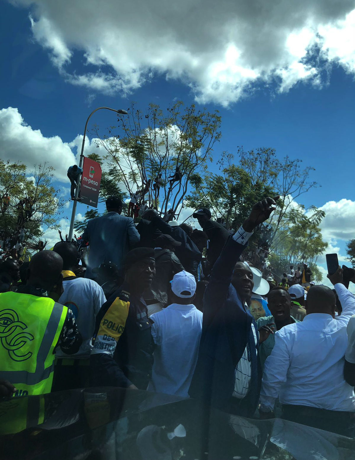 La foule en liesse à Lubumbashi, lors du retour de Moïse Katumbi, le 20 mai 2019. &copy; Jeune Afrique