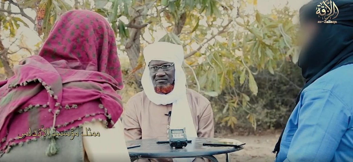 Amadou Koufa, dans une vidéo de propagande diffusée le 28 février 2019 (image d'illustration). &copy; Capture d&rsquo;écran d&rsquo;une vidéo de propagande jihadiste