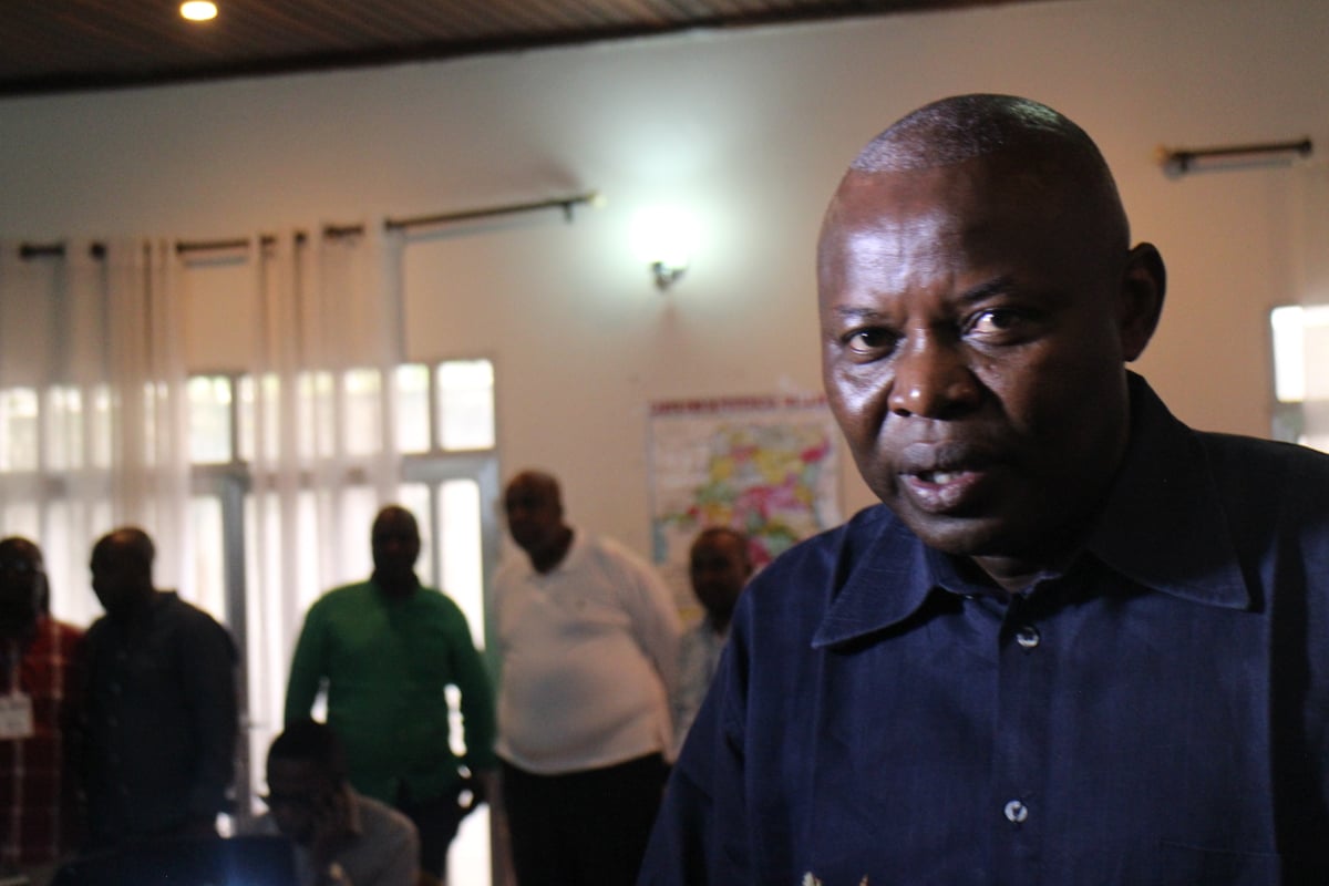 Vital Kamerhe dans la centrale électorale de Cach, le 8 janvier 2019, à Kinshasa. &copy; Trésor Kibangula/JA