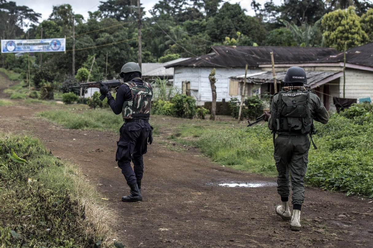 À Lysoka, près de Buéa, dans le Sud-Ouest camerounais. © MARCO LONGARI / AFP