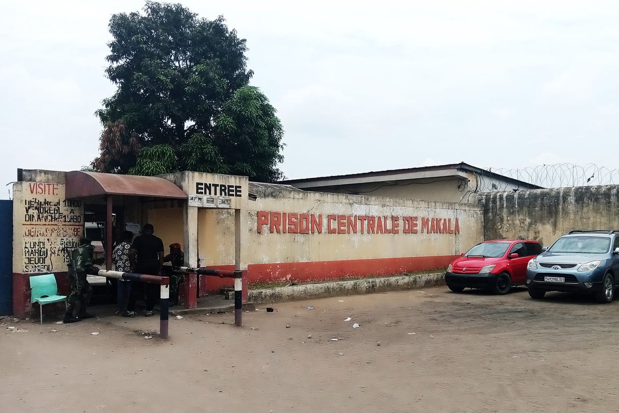 L’entrée de la prison Makala, à Kinshasa. © GRIP