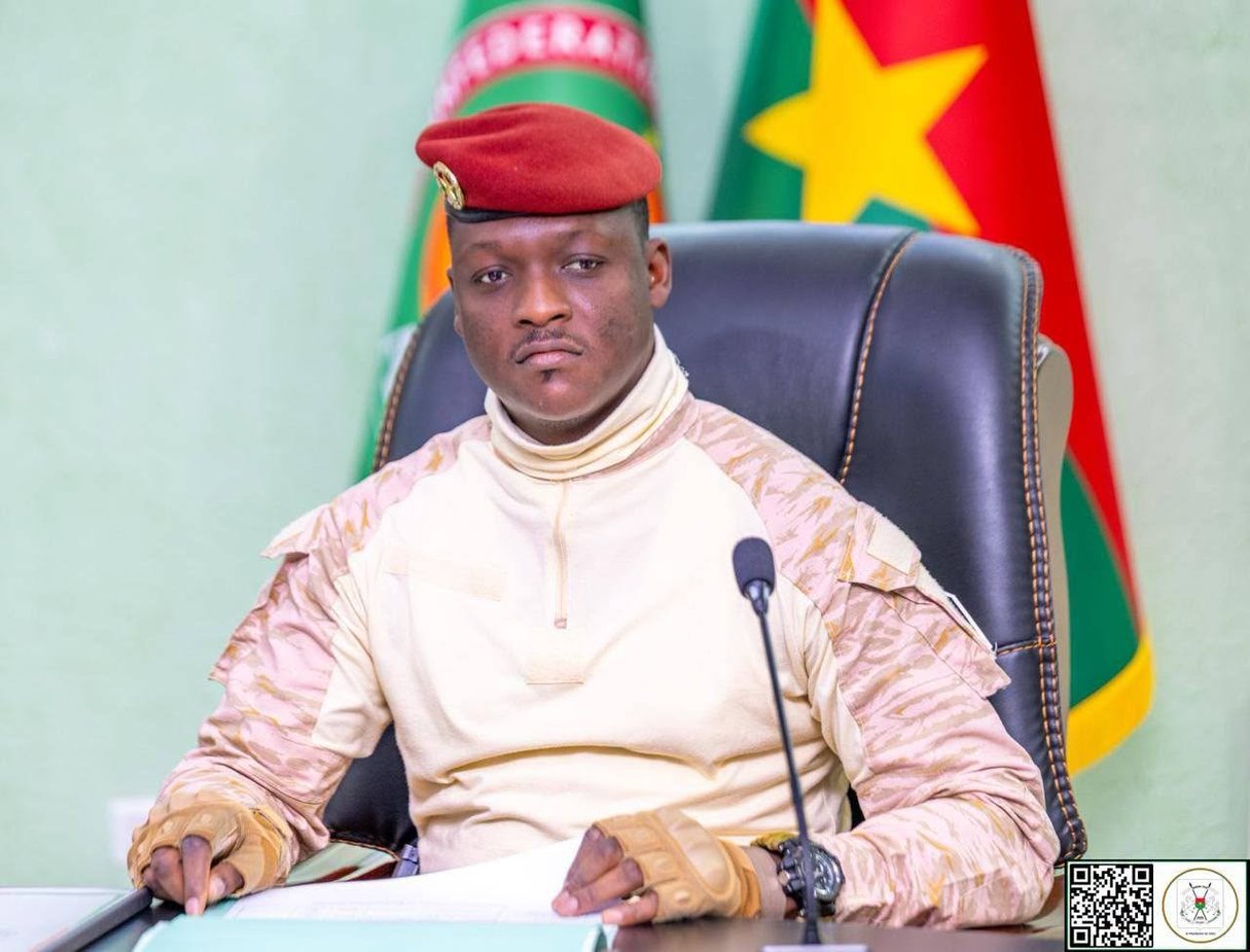 President Ibrahim Traoré of Burkina Faso addressing the nation in Ouagadougou, June 2026.