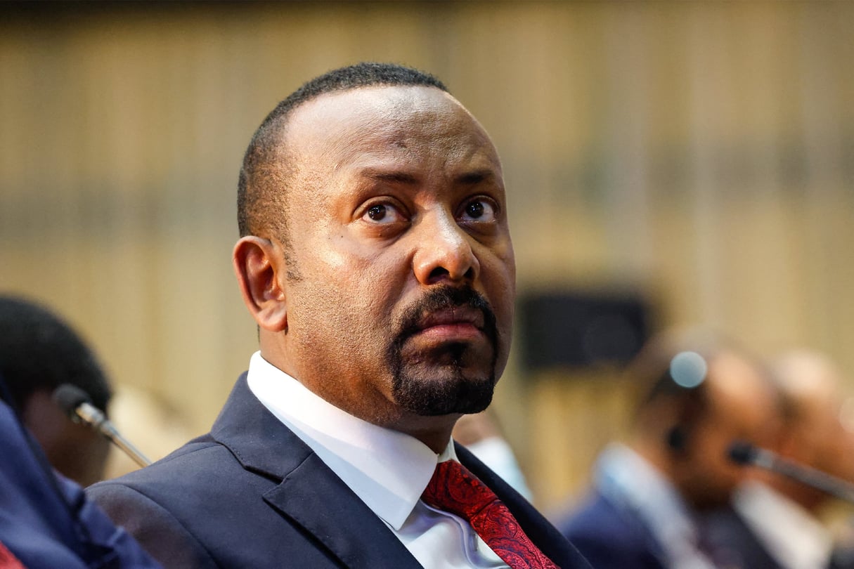 Le Premier ministre éthiopien Abiy Ahmed lors de la 6e Assemblée des Nations unies pour l’environnement à Nairobi, le 29 février 2024. © SIMON MAINA / AFP