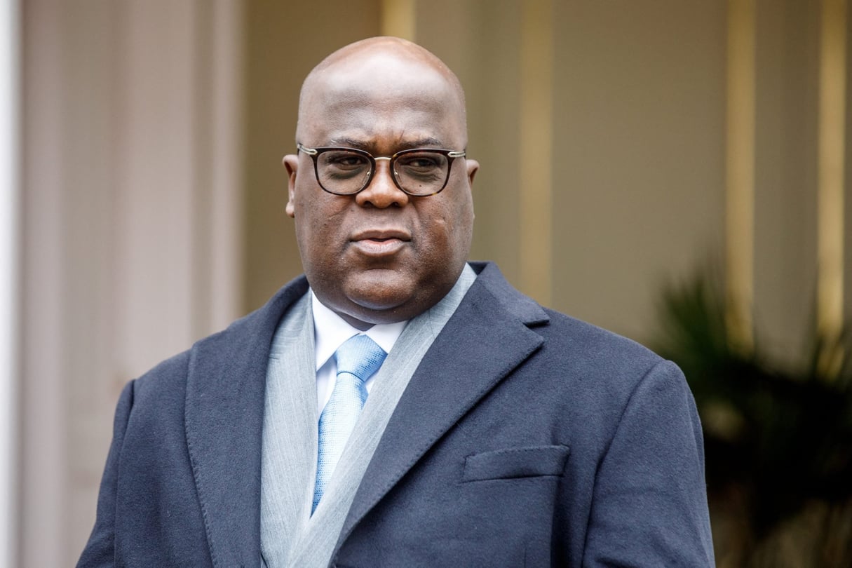 Félix Tshisekedi avait estimé que la justice congolaise était « malade, même dans le traitement des dossiers », le 22 février 2024. © Photo by HATIM KAGHAT / BELGA MAG / Belga via AFP