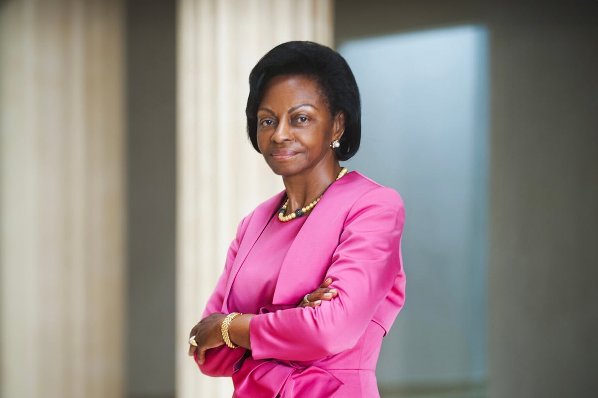 Marie-Madeleine Mborantsuo, la présidente honoraire de la Cour constitutionnelle gabonaise. © David Ignaszewski pour JA