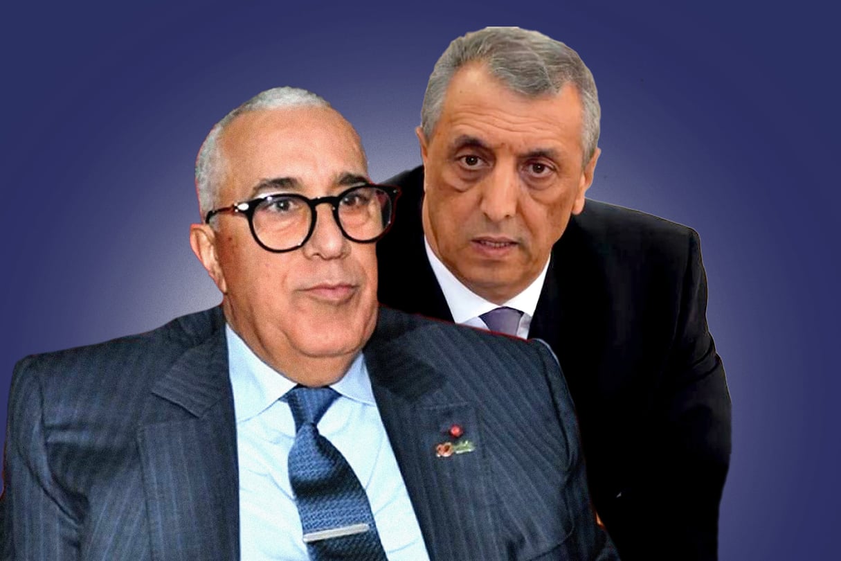 Le wali de Fès-Meknès, Mouaad Jamaï (à g.), et celui de Marrakech-Safi, Farid Chourak, ont été relevés de leurs fonctions en raison de manquements aux consignes royales au sujet de l’abattage des moutons. © Montage JA ; DR