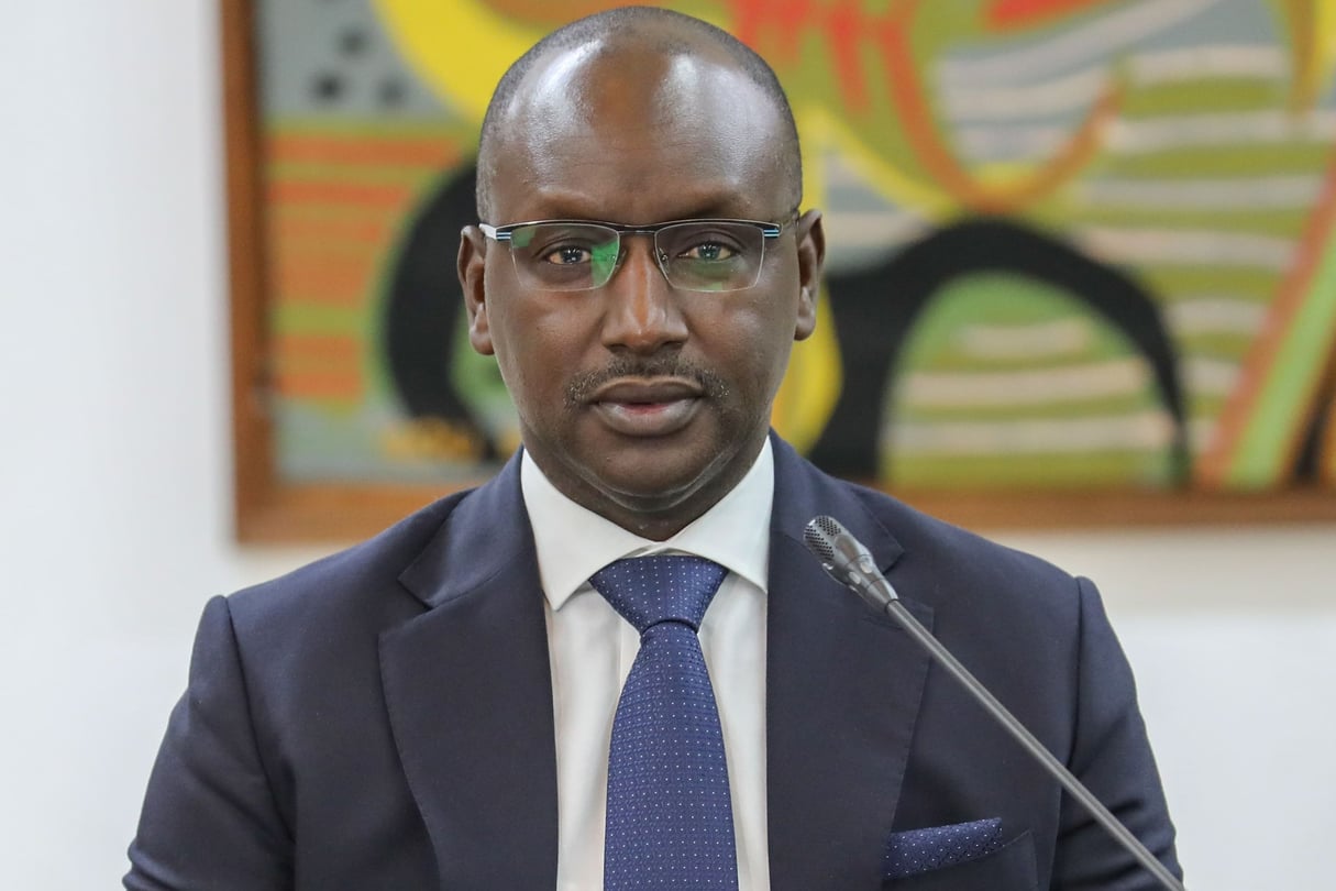 Cheikh Tidiane Dieye, le ministre sénégalais de l’Hydraulique et de l’Assainissement. © Primature Sénégal