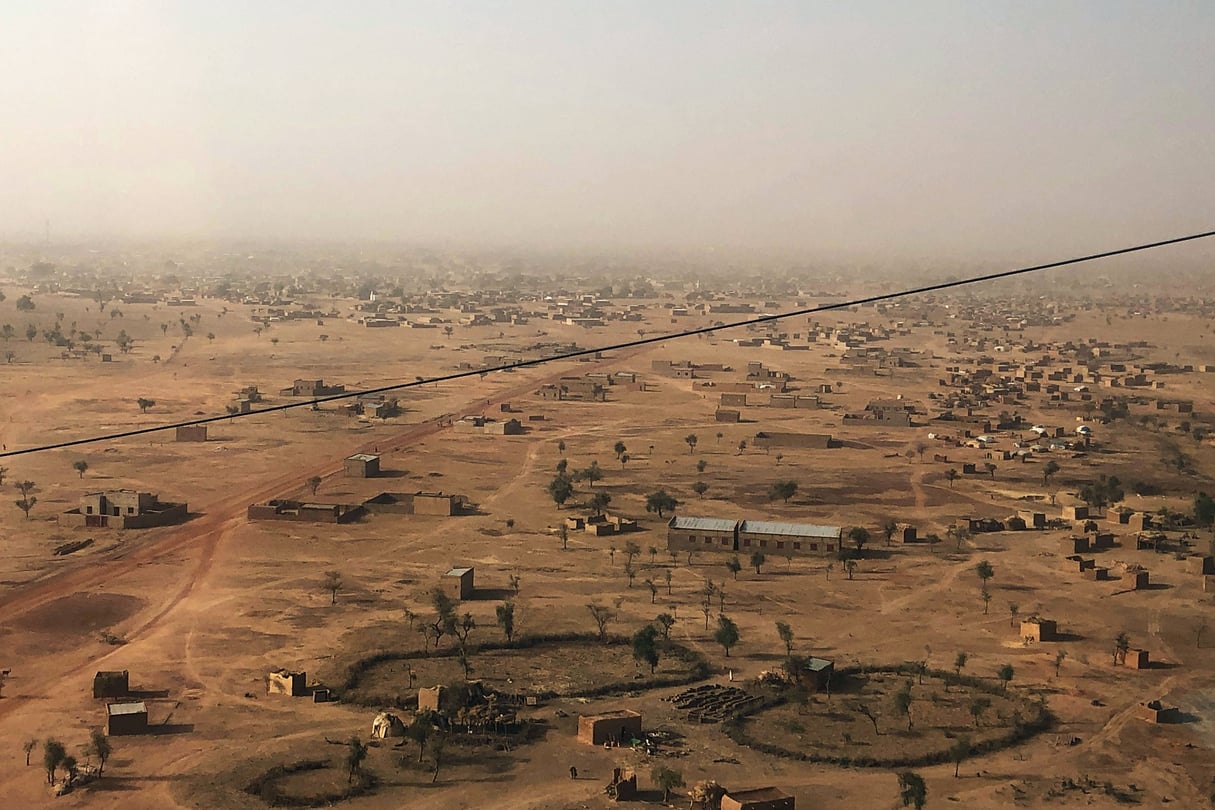Vue aérienne de la ville de Djibo, au Burkina Faso, le 18 février 2021. © Sam Mednick/AP/SIPA