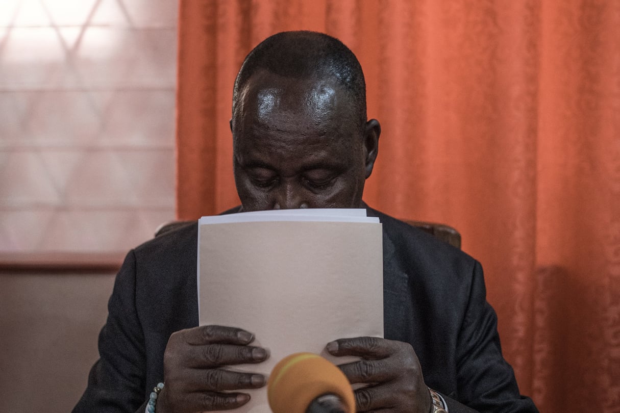 L’ancien président centrafricain, François Bozizé. © Florent Vergnes / AFP