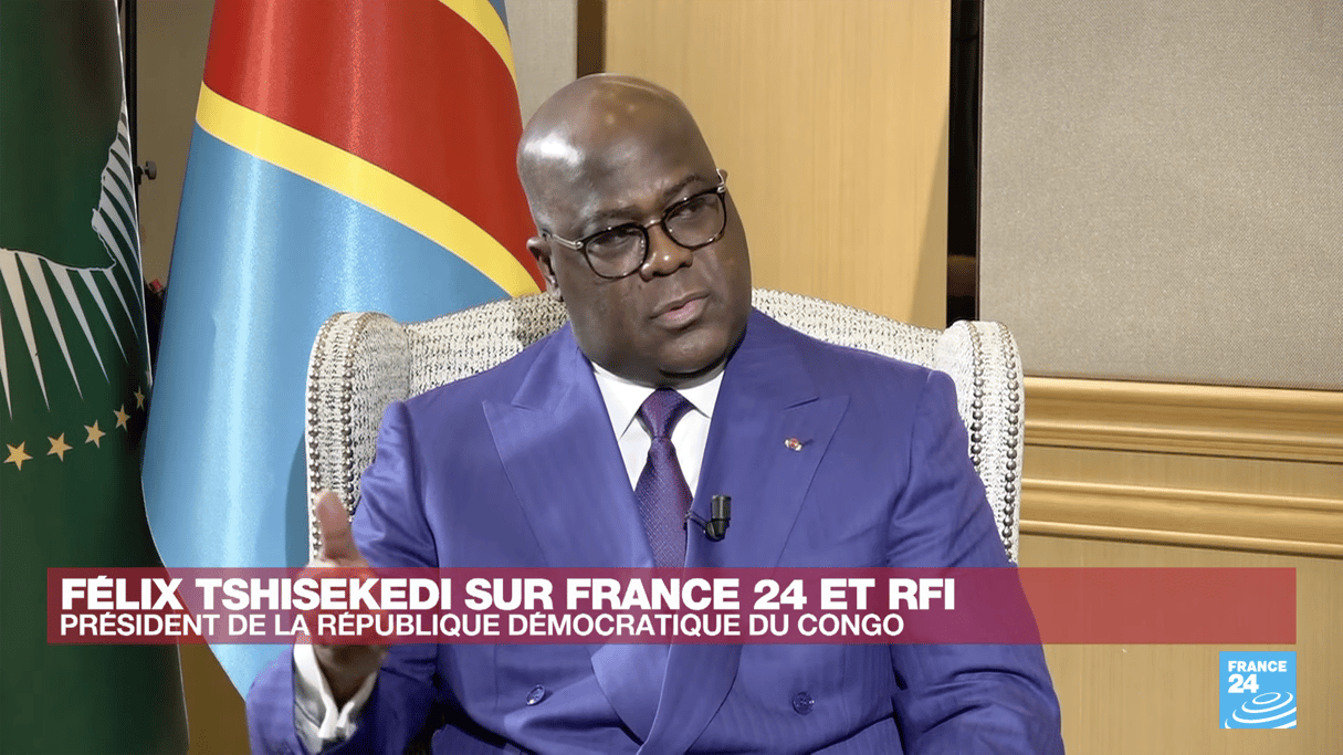 Félix Tshisekedi lors de son entretien avec France 24 et RFI, le 16 novembre 2023. © DR