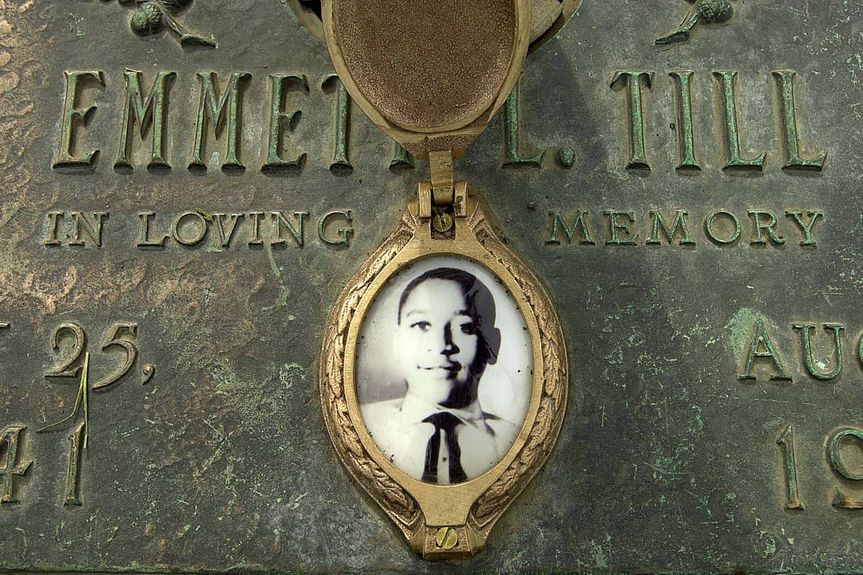 La pierre tombale d’Emmett Till, enterré dans le cimetière de Burr Oak à Alsip, dans l'Illinois. &copy; Robert A. Davis/AP/SIPA