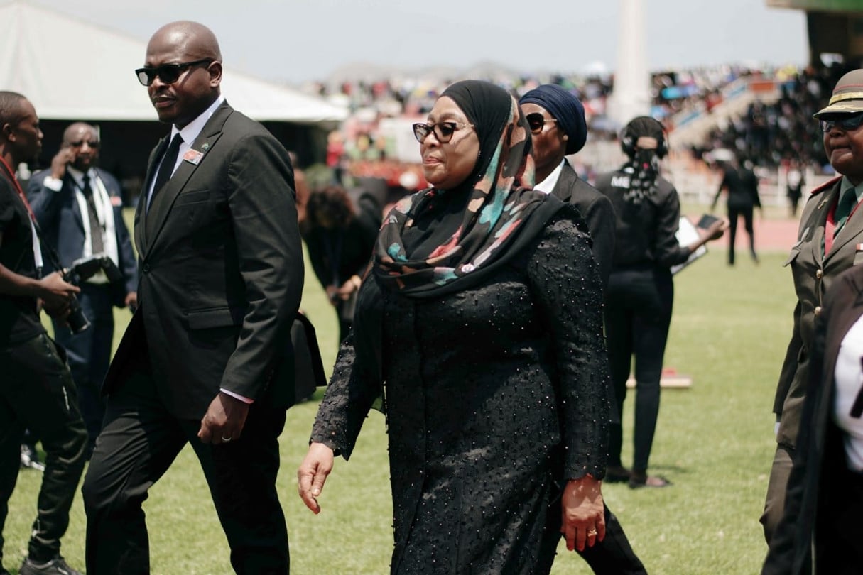 La présidente de la Tanzanie, Samia Suluhu Hassan, © Michael Petrus / AFP