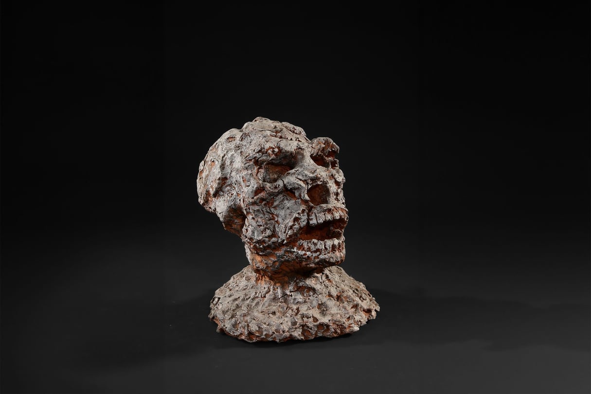 Crâne, Amahiguéré Dolo, terre cuite, 31 cm. &copy; Courtesy Galerie CHRISTOPHE PERSON
