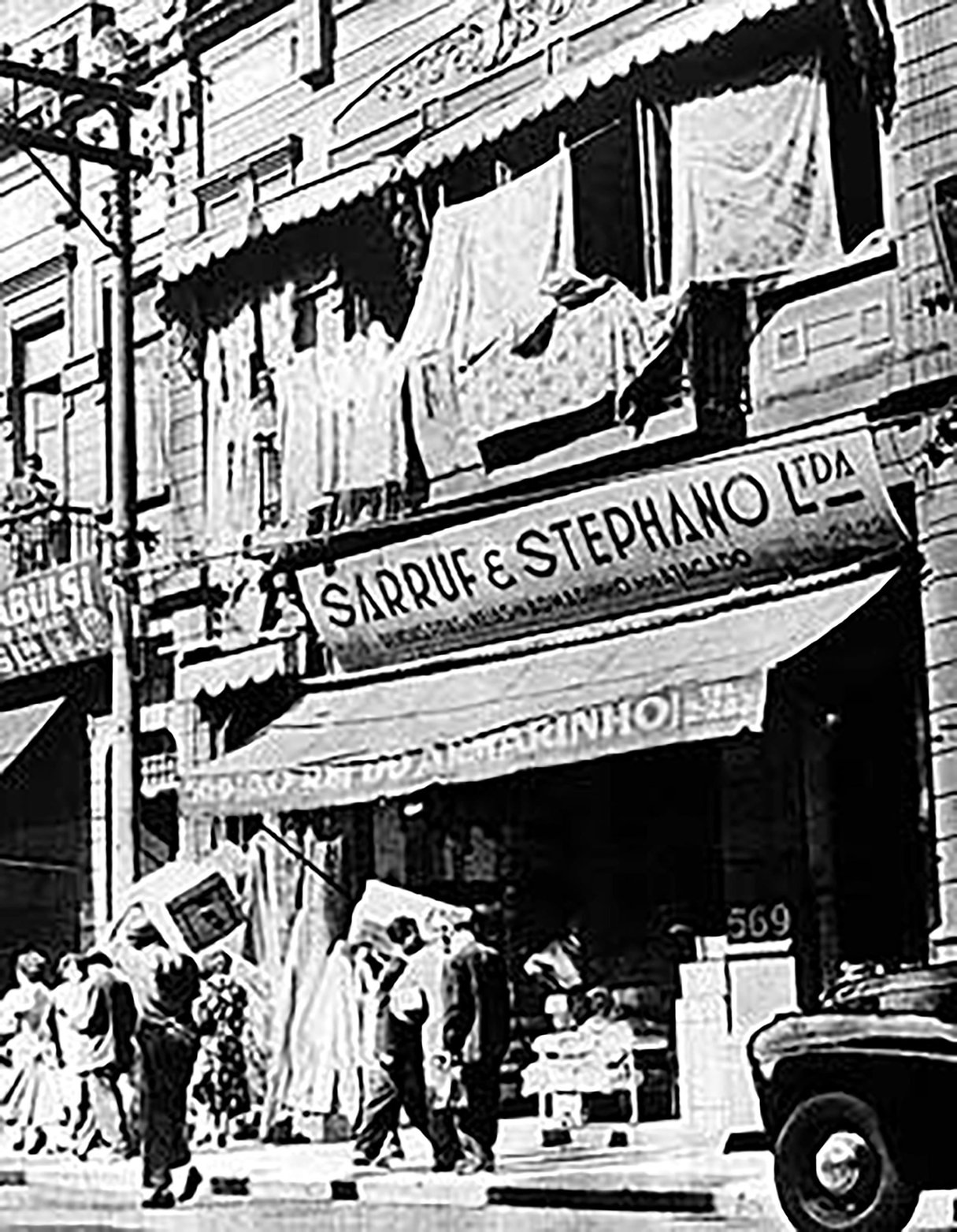 Bazar syrien à São Paulo, en 1950. &copy; Memorial do imigrante/Museu da imigração, São Paulo.