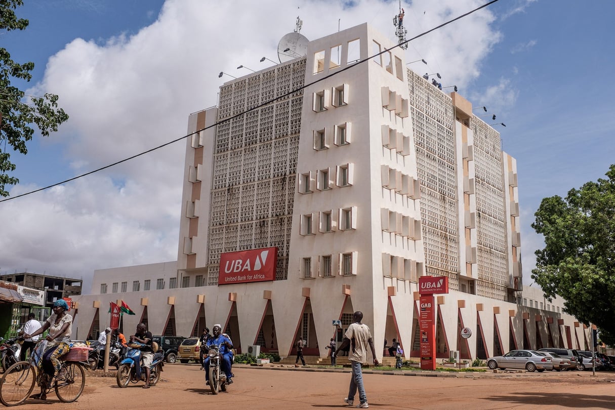Ouagadougou, Burkina Faso le 21 juillet 2016 – Siège UBA (United Bank for Africa) dans le quartier de Dapoya © Erwan Rogard/IP3/MAX PPP