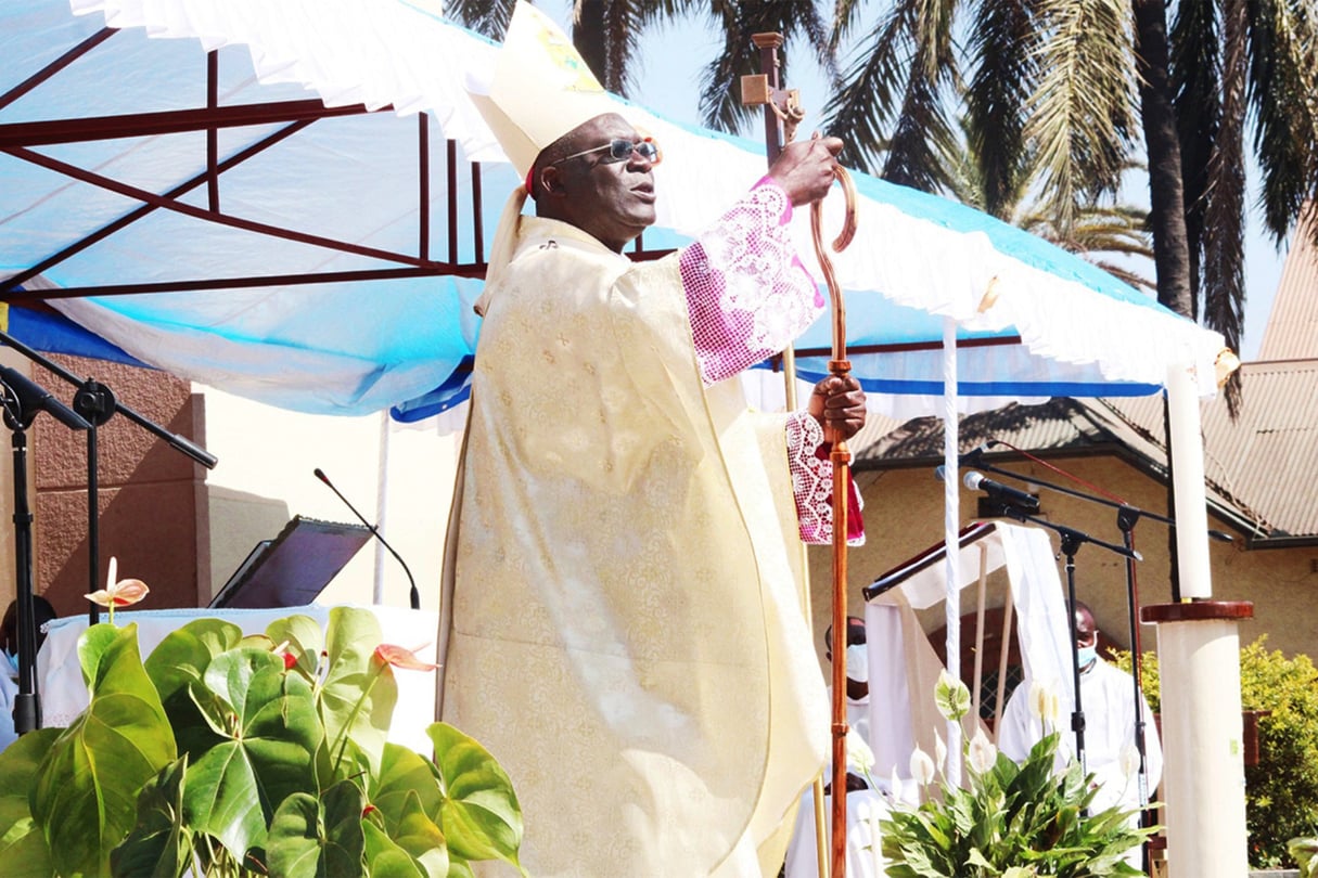 Mgr Fulgence Muteba, archevêque de Lubumbashi, le 14 mai 2023. © Facebook Archidiocèse de Lubumbashi