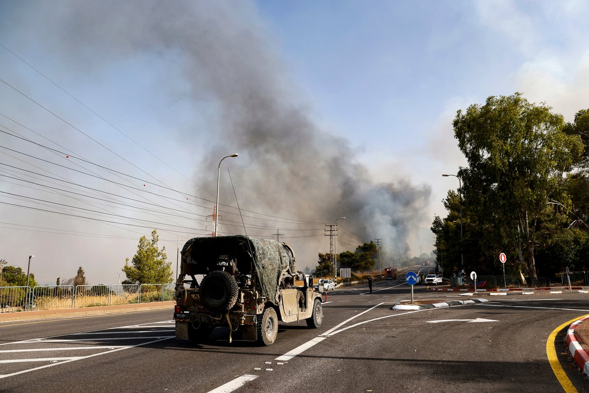 Région de la Haute Galilée, dans le nord d’Israël, le 4 juillet 2024. © Photo Jalaa MAREY / AFP