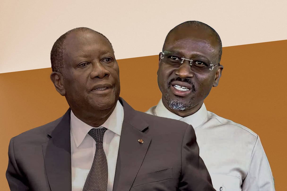 Le chef de l’État ivoirien Alassane Ouattara et son opposant Guillaume Soro. Le Président Alassane Ouattara et Guillaume Soro
© MONTAGE JA : Présidence de la République de Côte d’Ivoire, X Guillaume K Soro